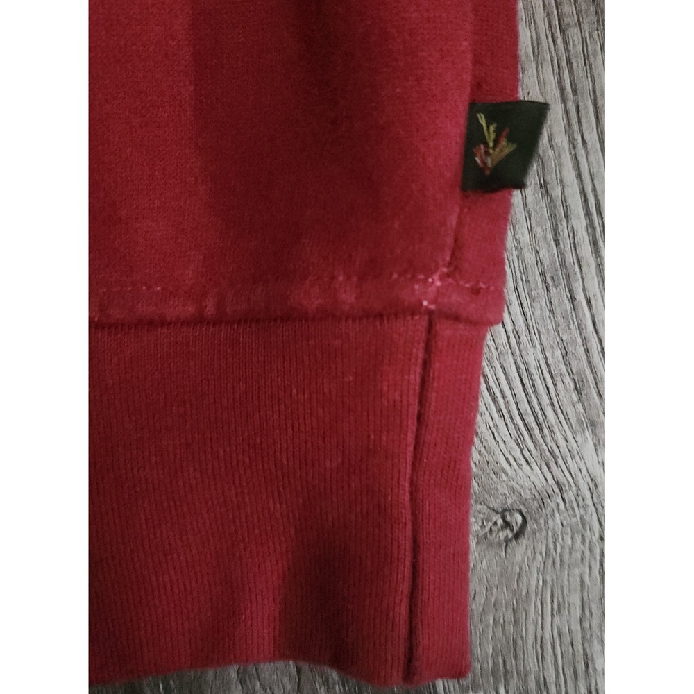 Orvis Sweatshirt Mens Medium Red Crewneck Fleece Pullover Fly Fishing Logo - Picture 3 of 9